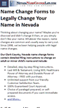 Mobile Screenshot of nevadanamechangelaw.com