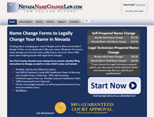 Tablet Screenshot of nevadanamechangelaw.com